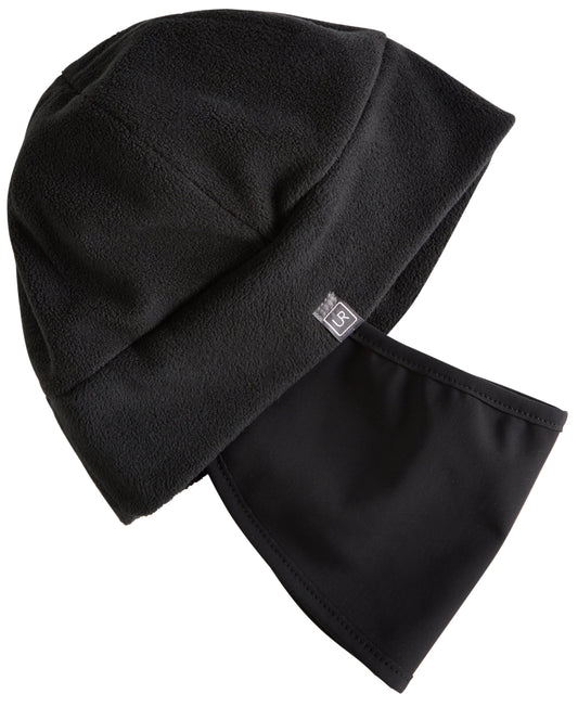 Ur Gloves Men's Fleece Hat with Powerstretch Face Covering Black Size Regular